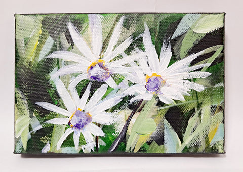 Small White Flower Painting